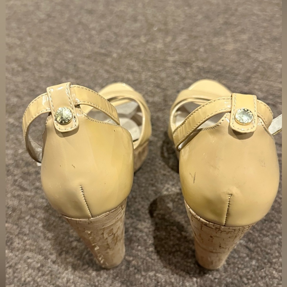 Michael Kors Open Toe Sandal Cross Open Toe Woode… - image 5